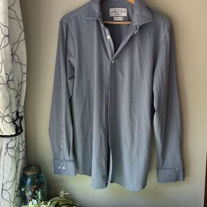 Mizzen + Main Spinnaker collection plaid button up shirt mens size XL trim fit m